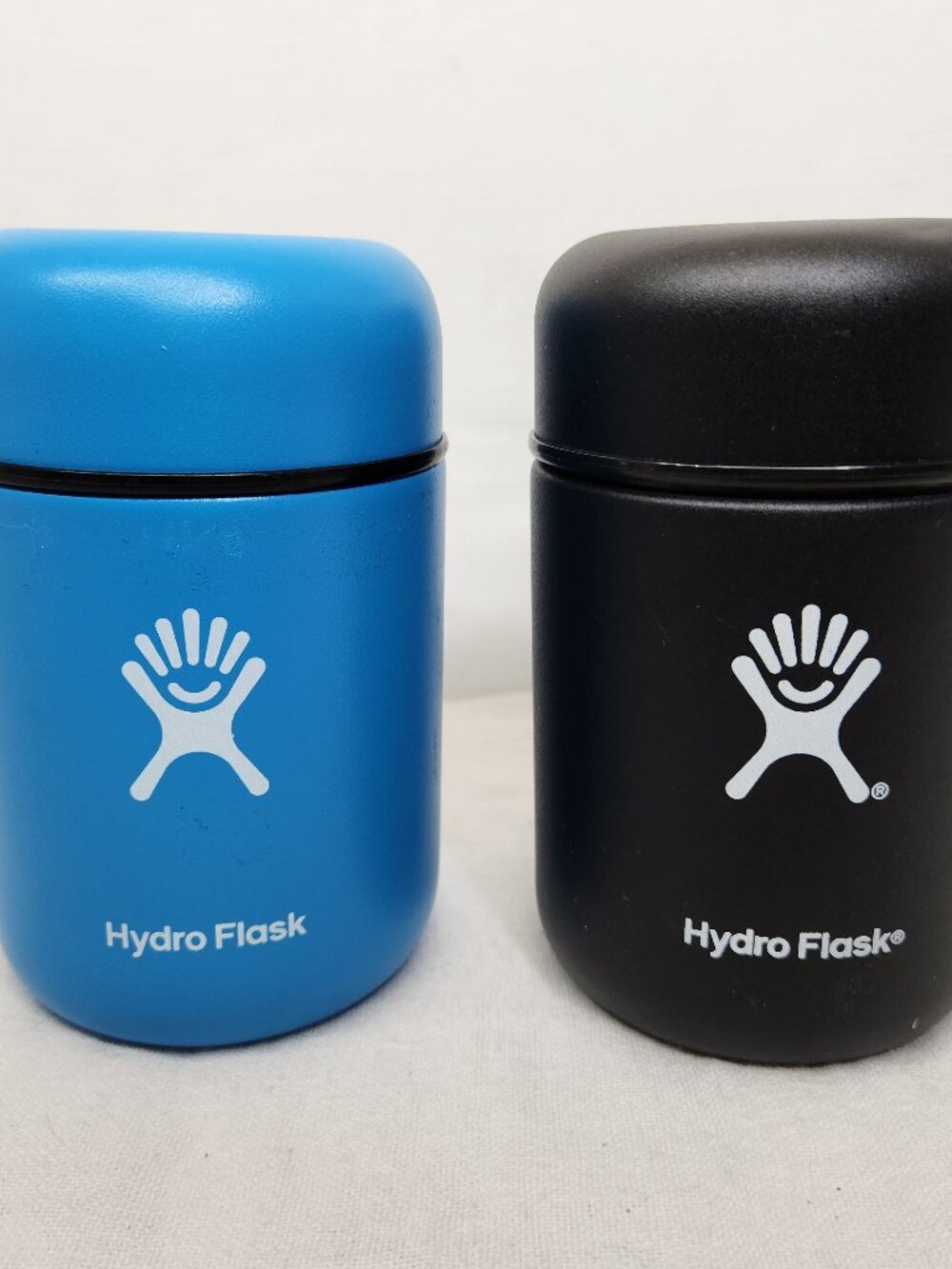 Hydro Flask Insulated Food Jar 12 oz 2 LOT Black/Blue Tempshield Insulation